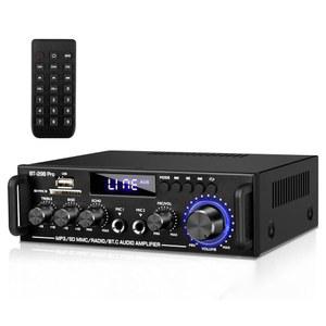 다크로 BT-298 프로 스테레오 홈 오디오 앰프, 300W 맥스 파워 시어터 앰프 리시버(블루투스 포함) /MIC /USB /SD /AUX /FM, 스튜디오, 홈, 노래방용 리시버