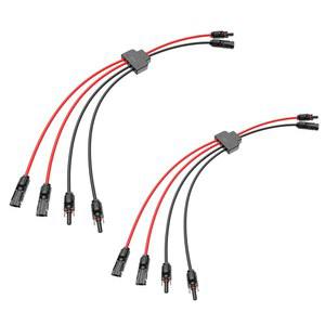 2-3-4-6-8 태양광 패널용 JXMXRPV 2팩 커넥터, 공구 없는 케이블 스플리터 10awg, IP68 방수 전선 PV 케이블용 2~4Y 분기 병렬 어댑터