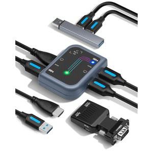 IT GUY.IO SERVERCONNECT PRO 휴대용 서버 관리 도구: USB 크래시 카트 어댑터 U2013 1920 X 1200 노트북 2.0 TO KVM 콘솔 데이터센터 모니터 마우스 및 키보드에서 USB로