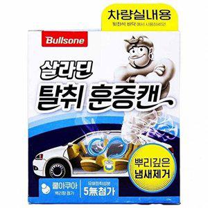 [셀러허브 1]불스원 살라딘 차량 실내용 탈취 훈증캔 쿨아쿠아 34g