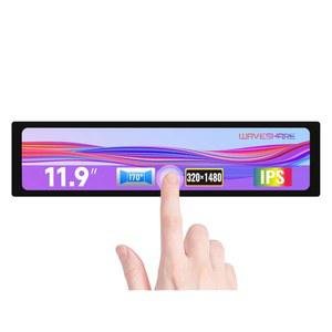 웨이브셰어 11.9인치 정전식 터치스크린 LCD, 라즈베리 파이 5와 호환 /4B /3B+ /3A+ /2B /B+ /A+ /ZERO W /WH /ZERO 2W CM3+ /4 320 1480 해상도 HDMI IPS, 젯슨 나노 /WINDOWS 지원