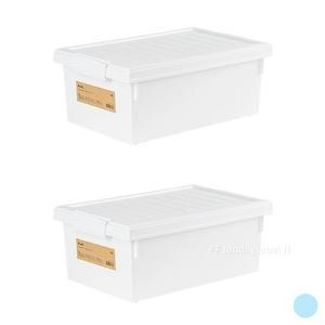 프랑코 블랑 잠금 리빙 박스 옷 수납 보관 18L 2개