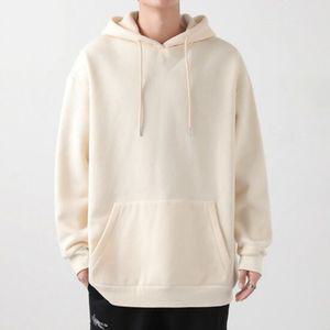 캐주얼 박시핏 커플 라운드 심플 후드티