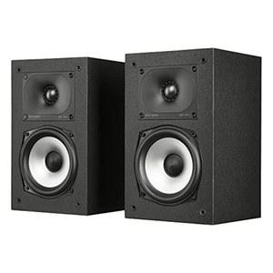 Polk Monitor XT15 책장 또는 서라운드 스피커 - 고해상도 오디오 인증, Dolby Atmos & DTS:X 호환, 1인치 테릴렌 트위터 및 5.25인치 동적 균형 우퍼(페어, 미드나잇 블랙)
