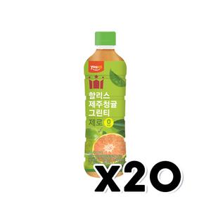 할리스 제주청귤그린티 제로 페트음료 500ml x 20개