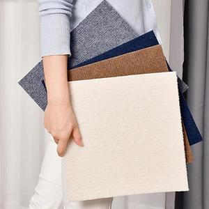 셀프 접착 카펫 거실 스플라이싱 블록 바닥매트 장식 사무실 계단 미끄럼 방지 스티커 30x30cm 40개
