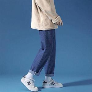 롤업 연청 블랙진 남자 여름 진청 청바지 편한 (3fHnJ)