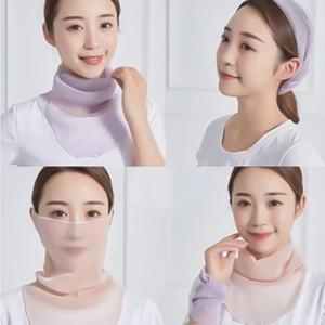 원플러스원 망사 쉬폰 스카프 넥커버 마스크 여름 등산 골프 낚시 여성 멀티 얼굴 목 햇빛 가리개