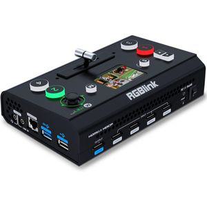 RGBlink 미니 프로 V1 멀티 카메라 비디오 믹서 스위처 온보드 모니터 4K HDMI 라이브 스트리밍 키 로고 오