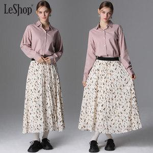 [르샵][르샵(LeShop)] 쉬폰 프린팅 밴딩 스커트 (택가격 59000원)