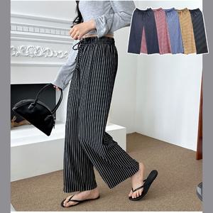 찰랑찰랑 쿨 스트라이프 편한 데일리룩 통바지