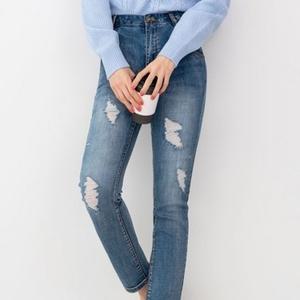 스키니 헤지워싱 DJJ 바지 청바지 스판바지