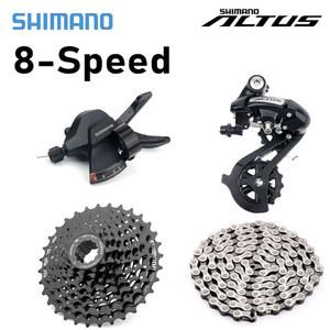 변속기 시마노 산악 자전거 체인 MTB 그룹셋 M310 M360 드레일러 8 S M315 시프터 HG31 8V 카세트 32T 34T HG71 HG41