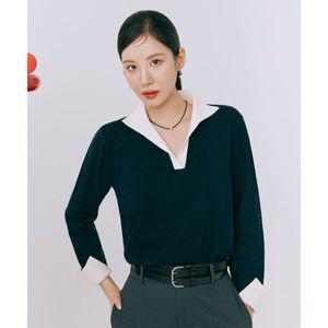 매장정품 더엣지 THEATG [서현 ][4PACK] 25SS 배색 셔츠니트 2049691515 694165