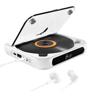 시디플레이어 KC918 CD 플레이어 휴대용 블루투스 스피커 LED 스크린 스테레오 플레이어 IR 리모컨 FM 라디오 포함 벽걸이 가능