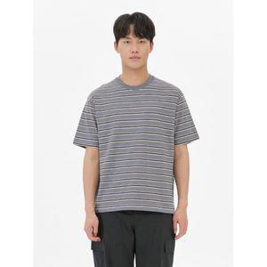 탑텐 공용 헤비웨이트 코튼 스트라이프 반팔 티 오버핏MSE2TS3907 MSE2TS3907
