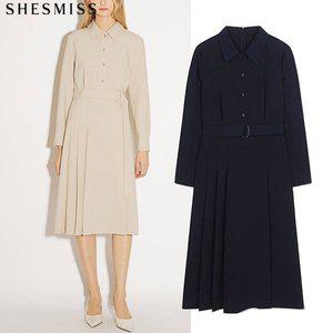 [쉬즈미스]SHESMISS)] 벨티드 셔츠 원피스 (택가격 278000원)