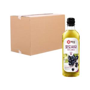 (박스) CJ 백설 포도씨유 900ml 12입