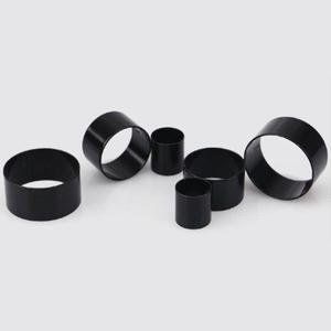PR001 피스 높이 8mm 두께 스테인레스 슬리브, 블랙 낚싯대 링 보호