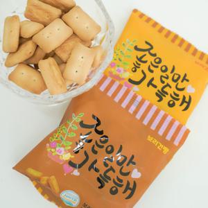 미니 보리건빵 살안찌는 간식 사무실간식 술안주 보리과자 정든식품 건빵 30g 10봉
