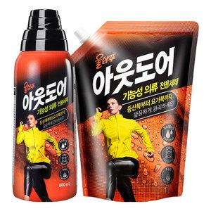 애경 울샴푸 아웃도어(용기 800ml + 리필 1L)