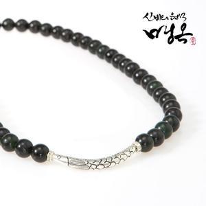 [JHQSV6WK_52CC]흑녹옥 물고기 건강목걸이 10mm