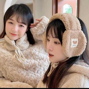 [JHQS841Z_4B]곰돌이귀마개 양털 뽀글이 방한귀마개