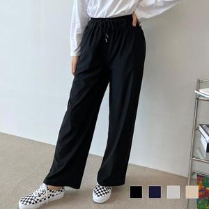 [JHQRMBF9_4B]일자 의류 여자바지 배기바지 면 배기 스판