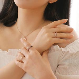 [헤스티아][핑크선물포장+쇼핑백] Faye Surgical Steel Ring  서지컬(써지컬) 반지