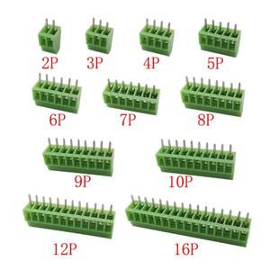 미니 PCB 나사 터미널 블록 커넥터, KF128, 2.54mm 피치, 26-18AWG DIY용 핀 나사 터미널, 2, 3, 4, 5, 6,