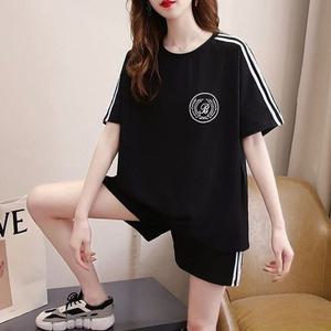 데일리 반팔 캐주얼 트레이닝 운동복 투피스 반바지