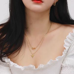 [핑크선물포장 쇼핑백] Cynthia Surgical Steel Necklace / 서지컬(써지컬) 목걸이