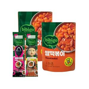 비비고 쌀 떡볶이 2인분 575g) x2개+불고기김밥 230g x1개+제육김밥 230g x1개