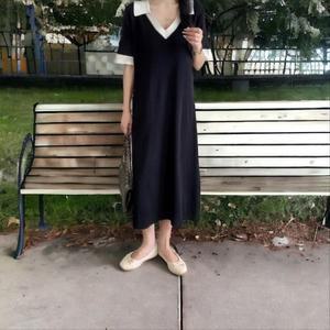 반팔니트원피스 뷔스티에원피스 데일리 니트 (3ipNW)