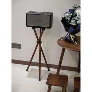 마샬 블루투스 스피커 받침대 홈 팟 삼각대 스탠드 스피커스탠드(높이56cm)-블랙+네츄럴