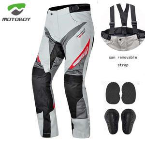 여름 메쉬 모토보이 바이크 오토바이 바지 CE 보호대 통풍 모토크로스 의류 M L XL