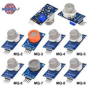 튜닝용품 MQ-135 MQ-2 MQ-3 MQ-4 MQ-5 MQ-6 감지 연기 메탄 액화 센서 모듈 Arduino DIY