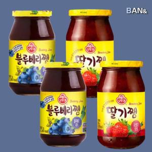 [기타] 오뚜기 블루베리잼 500g 2개+딸기잼 850g 2개 대용량