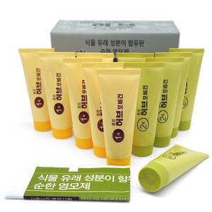 [동성제약] 허브 포 비건 칼라크림 1제 70g, 2제 70g (6세트) 1호 진한흑색