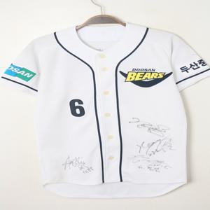 두산베어스 야구져지/반팔/김재호 마킹 사인유니폼 구제 중고 추천 프로야구 기본 남성용 S 90