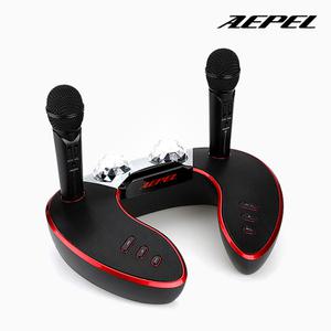 에펠 ABT-323B 에펠씽 홈싱어락 블루투스마이크 세트 가정용노래방 듀얼스피커