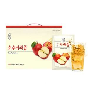 그린애 100ml 50팩 NFC 착즙 순수 사과즙 100퍼센트