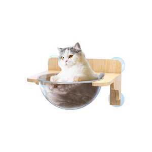고양이 창틀 창문형 벽타기 원룸 흡착식 유리 제품 선반  6447078