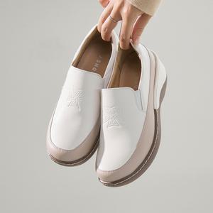 소가죽 로츠 경량 통굽 슬립온 5cm