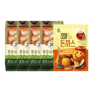 [CJ제일제당][T]고메 바삭튀겨낸 통등심돈카츠450g x4개+꼬마돈까스 400g x1개