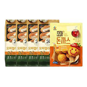 [CJ제일제당][T]고메 바삭튀겨낸 모짜렐라돈카츠450g x4개+꼬마돈까스 400g x1개