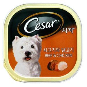 시저캔 쇠고기와 닭고기 통조림