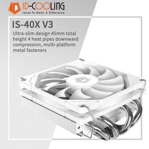 CPU 저압 공냉식 40X ID 9CM LGA1200 1700 COOLING AM4 IS 파이프 섀시용 높이 ITX 45MM 쿨러 히트