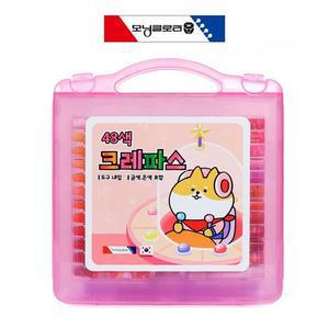 [JHQRJGCH_52GP]모닝글로리 크레용 크레 (핑크) 48색