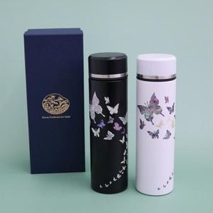 고급 316 텀블러 (나비2) 스테인레스 자개 텀블러 500ml